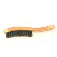 Men's beard brush long handle portable beard brush pig mane Bamboo beard brush