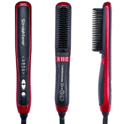 electric fast hair straightener brush