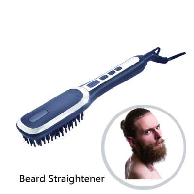 Beard Straightener Portable Hair Straight Electric Brush Instant Styling Hot Comb men Curling and Straightening men Brushes